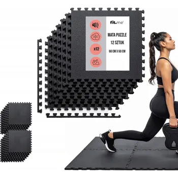podložka na cvičení Podložka na cvičení Fit.Me 60 cm x 60 cm černá