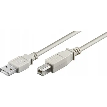 Datový kabel Microconnect USB 2.0 A-B 1m M-M kabel USB USB A USB B Bílý