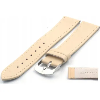 Řemínek na hodinky Kožený řemínek na hodinky Diloy 421.023 + STĚŽEJKY 22 mm