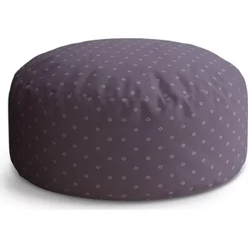 Taburet Sablio Taburet Circle Bílé čtverce: 38x48 cm