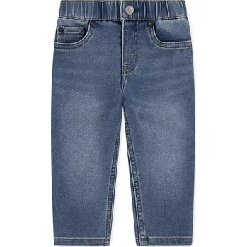 Pánské oblečení Kojenecké džíny Levi's SLIM DOBBY PULL ON 6EN723 modrá 95X, vel. 62