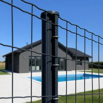 Plotový sloupek Plotový sloupek CLIP 48/2500 mm ke svařovaným sítím v barvě antracit