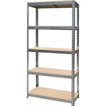 Dílenský regál Kovový skladový regál Metalkas 180 x 90 x 40 cm, nosnost až 200 kg na polici