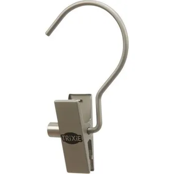 Věšák Trixie Háček s klipsem, 6.2 x 11.3 x 2.9 cm, stříbrná matná