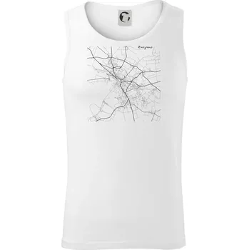 Pánské termoprádlo Černobílá mapa Znojmo - Tílko pánské Core - 2XL ( Bílá )