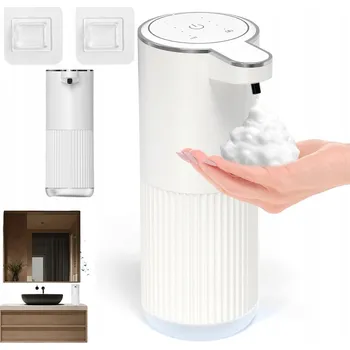 Dávkovač mýdla BEZDOTYKOVÝ DÁVKOVAČ MÝDLA NEBO TEKUTÉHO DEZINFEKČNÍHO PROSTŘEDKU 400ML AUTOMATICKÝ ZÁSOBNÍK VELKÝ USB-C IR