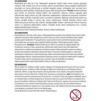 Balónek Pastelově Modrá Hvězda 18" - 45 cm Flex /BALENÍ