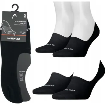 Pánské ponožky Ponožky Head FOOTIE černé, velikost 43-46