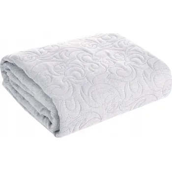 Přehoz na lůžko Přehoz na postel Eurofirany akryl 200 cm x 220 cm stříbrný