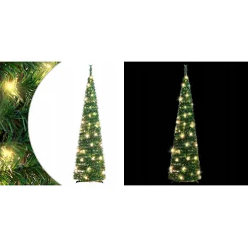 Vánoční stromek Zelený umělý vánoční stromek typu pop-up, 120 cm, 50 LED