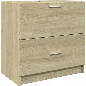 Koupelnový nábytek Skříňka pod umyvadlo, barva dub sonoma, 59x37x59 cm