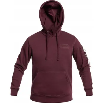 Pánská mikina Mikina s kapucí Alpha Industries Back Print Hoody - Tmavě Třešňová M