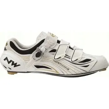 Pánské cyklistické tretry Silniční boty Northwave Typhoon Woman Carbon vel 38 white black gold
