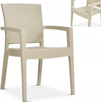 Zahradní nábytek Zahradní židle Novussi plast hnědá