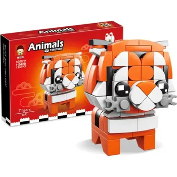 ostatní stavebnice Stavebnice ANIMALS - tygřík TYGRYS, 135 dílků