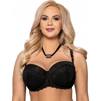 Podprsenka Vena podprsenka bardotka, balkonetka černá velikost 70I