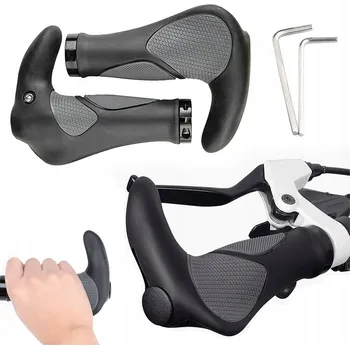 grip ERGONOMICKÉ RUKOJETI NA KOLO GRIPY ROHY ČERNÉ PROTISKLUZOVÉ