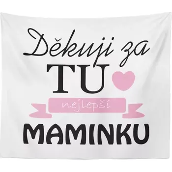 deka Sablio Deka Děkuju za tu nejlepší maminku: 150x120 cm