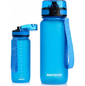 Sportovní láhev s pítkem METEOR 650ML Modrá Lahev Na Pití Tritan BPA Free