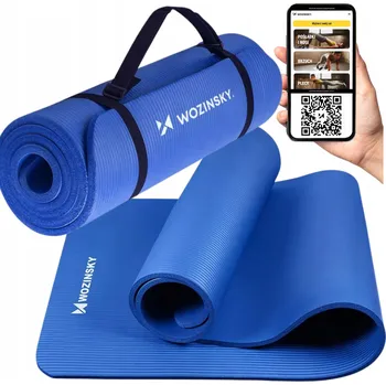 Podložka na cvičení Wozinsky 181 cm x 63 cm modrá