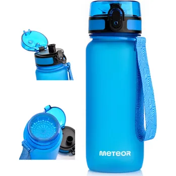 Láhev Ekologická Láhev Na Vodu METEOR 650 ml Tritan Lahev Na Pití Modrá pro práci