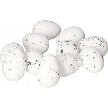 Velikonoční dekorace VAJÍČKO Polystyrenová vajíčka s tečkami 10 KS 4 CM