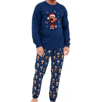 Pánské pyžamo Cornette pánské pyžamo 115/294 Dog s dlouhým rukávem, velikost M