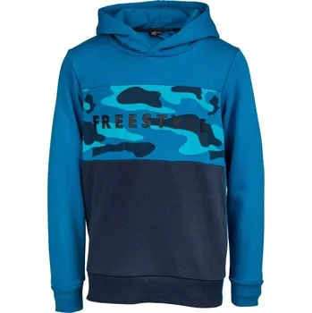 Chlapecká mikina Chlapecká mikina přes hlavu Lewro VADO 116/122 Modrá, Tmavě modrá