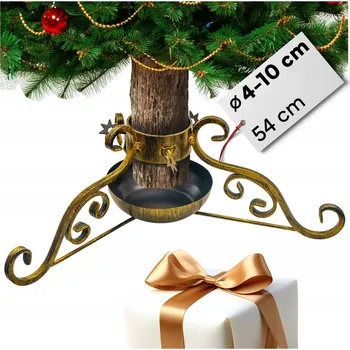 Stojánek na vánoční stromek Kovový stojan na vánoční stromek Sigmet SIG_6905 zlatý