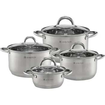 Hrnec Sada hrnců nerezová ocel hrnců Ambition Solar 8 dílů