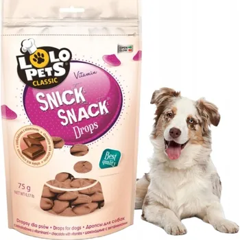 Pamlsek pro psa Lolo Pets Klasické Čokoládové čočky s vitamíny 75 g
