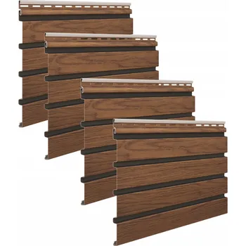 Obklad FASÁDNÍ LAMELY FRONTO VILO, OBKLADOVÝ PANEL NA FASÁDU BALENÍ (4ks) Ořech