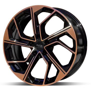 Alu kolo Alu disk Platin P116 Copper 8x18 5x112 ET40 černý leštěný bronzový