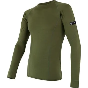 cyklistický dres Triko dlouhé pánské SENSOR MERINO ACTIVE safari XXL