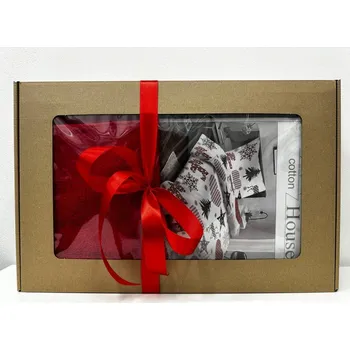 Jahu Dárkový set: povlečení Sob srdce, osuška a ručník Unica - červený