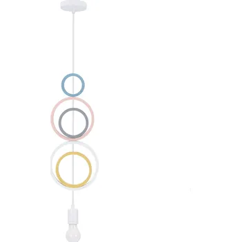 Jednoduchá závěsná lampa h5 1x20W E27 iq kids mix color