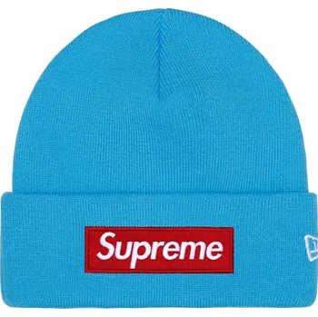 Čepice Supreme New Era Box Logo Beanie (FW25) Cyan Velikost: ONE SIZE