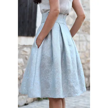 Dámská sukně Lotika Lněná Lotika sukně s brokátovým vzorem 944505