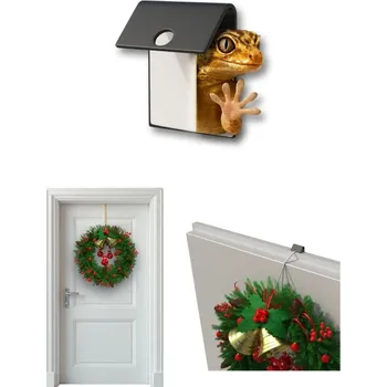 Věšák usporadejto.cz Univerzální háček na věnce DOORHOOK - černý