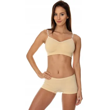 Dámské spodní prádlo Brubeck sportovní podprsenka hnědá velikost 70A