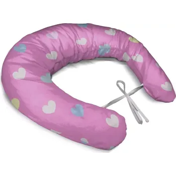 Polštář Sablio Těhotenský polštář Srdce na růžové