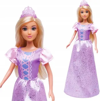 Panenka PANENKA MÓDNÍ LILY KRÁSNÁ PRINCEZNA BLOND VLASY ŠATY KORUNKA WOOPIE ROYAL