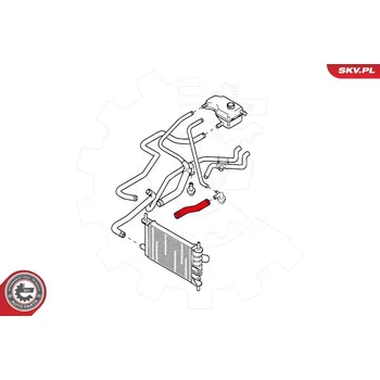 Chladič motoru Hadice chladiče ESEN SKV 24SKV348