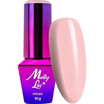 Lak na nehty Hybridní lak barevný lak Molly Lac Růžové 10 ml
