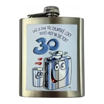 Placatka Dárková placatka - plaskule - 200 ml - Dáš si dva tři chlapské loky - 30tka