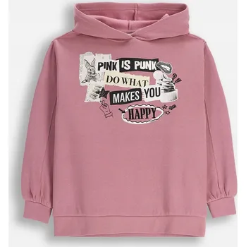 Dívčí oblečení Dětská Tepláková Mikina s kapucí Dívčí Růžová Velikost 146 Coccodrillo ZC5