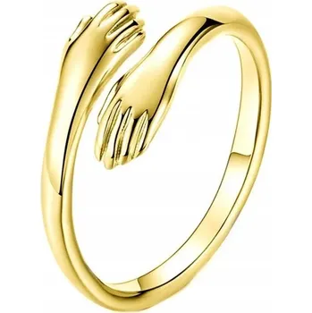 Prsten Prstýnek Zlatá Barva Ruce Láska