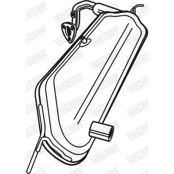 Filtr pevných částic Filtr pevnych castic, vyfukovy system WALKER 73332