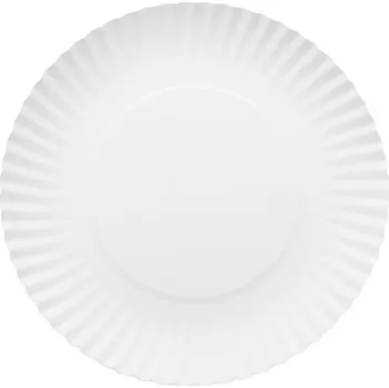 Talíř PAPÍROVÉ TALÍŘE BÍLÉ KLASICKÉ 18 CM 10 KUSŮ
