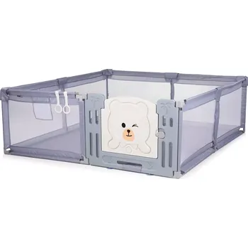 Dětská ohrádka Dětská ohrádka s dveřmi Amico, šedá – CHIPOLINO